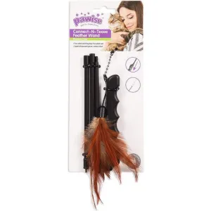 PAWISE  Connect-N-Tease  Feather Wand