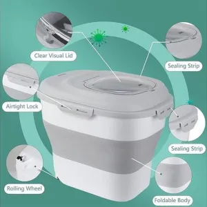 PAWISE Foldable food bucket,25L