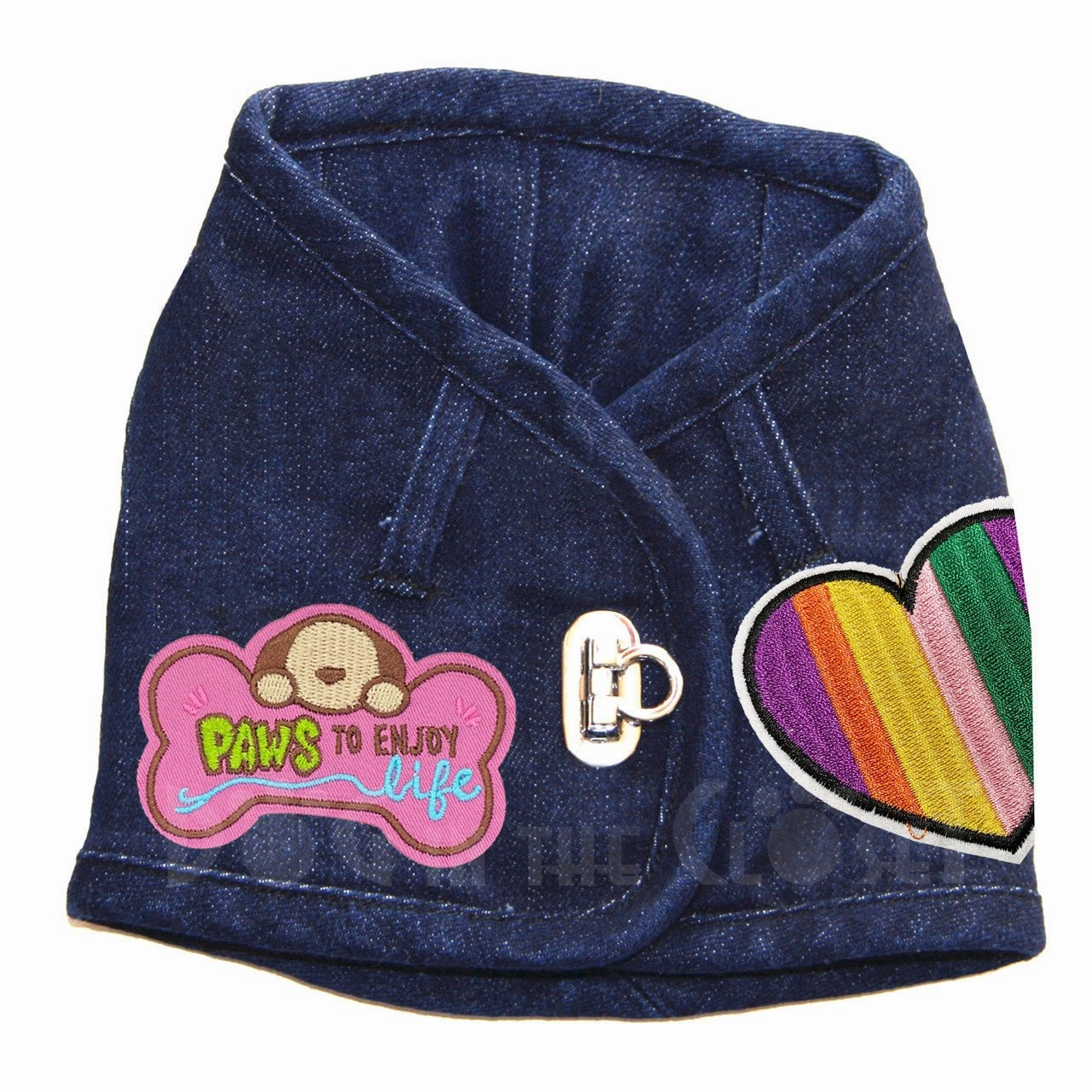 Paws to Enjoy Life Denim Harness Vest in 3 Colors