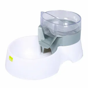 PET FEEDER 2IN1 28x19x17cm grey