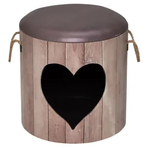 Petbox Heart M - 35x34cm brown