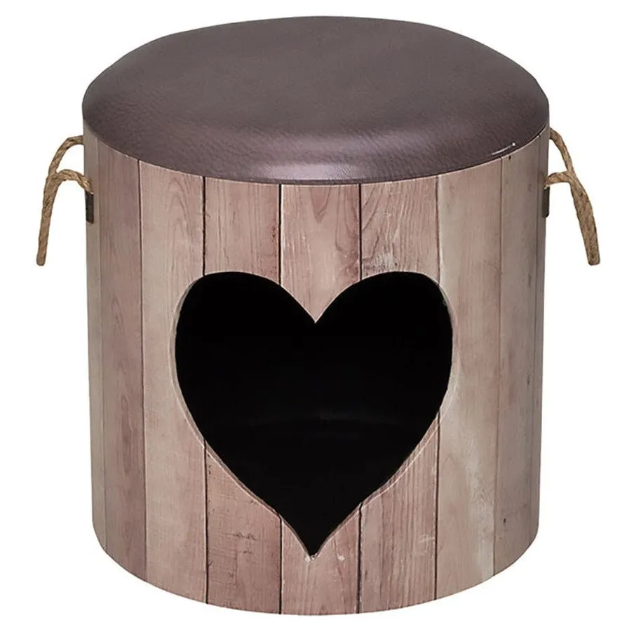 Petbox Heart M - 35x34cm brown