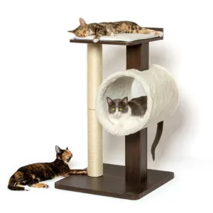PetFusion Modern Cat Tree House & Tall Scratching Post 84 cm tall