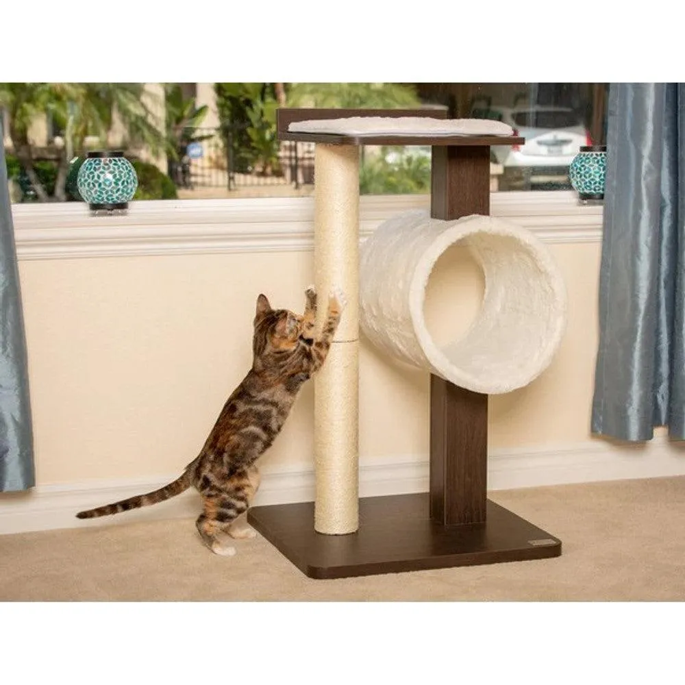 PetFusion Modern Cat Tree House & Tall Scratching Post 84 cm tall
