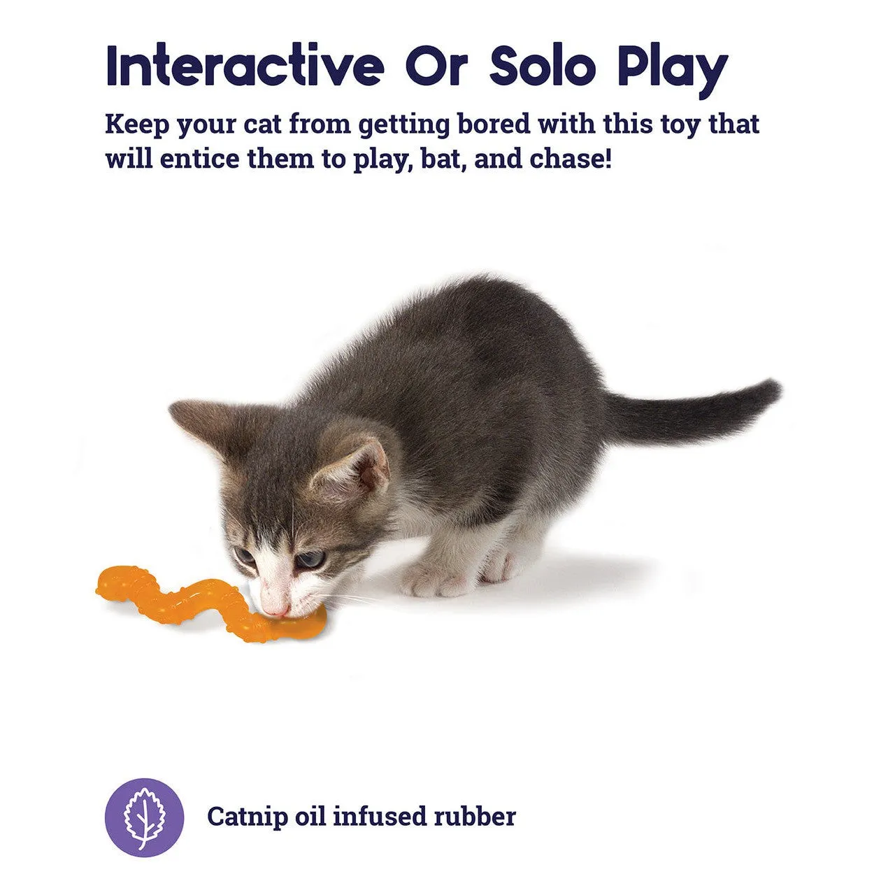 Petstages Catnip Wiggle Worm Toy for Cats