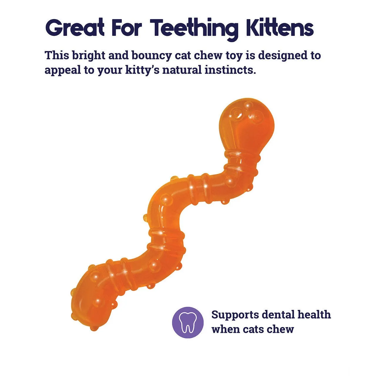 Petstages Catnip Wiggle Worm Toy for Cats