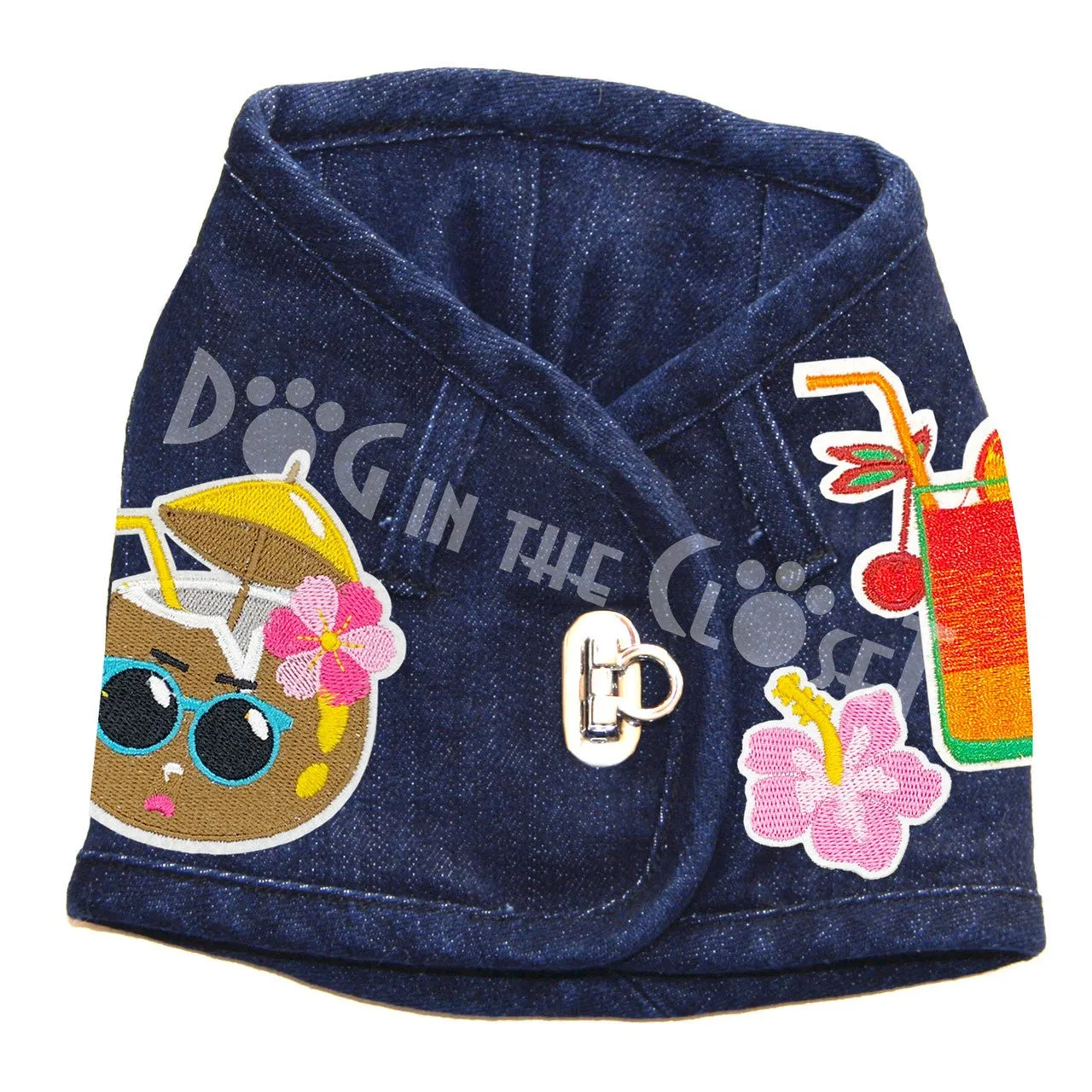 Pina Colada Denim Harness Vest in 3 Colors