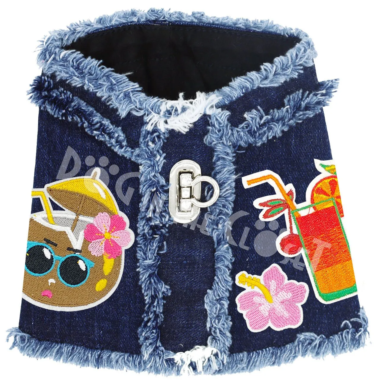 Pina Colada Denim Harness Vest in 3 Colors