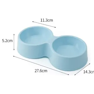 Plastic Double Round Bowl 28*14.5*5.5Cm