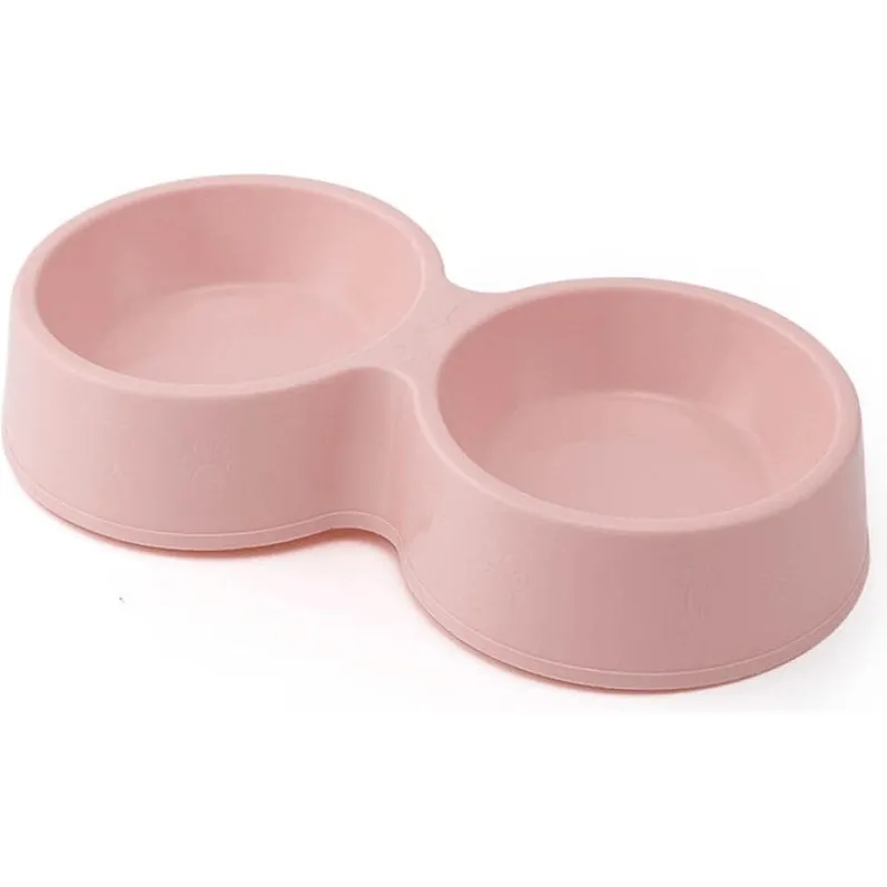Plastic Double Round Bowl 28*14.5*5.5Cm