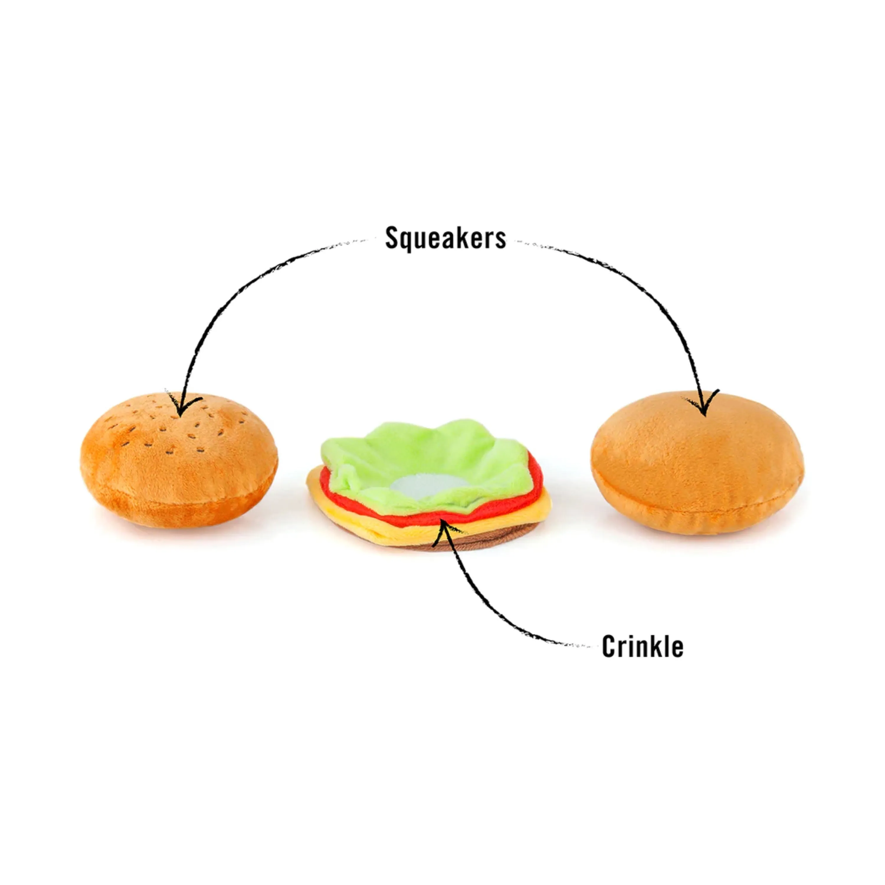 P.L.A.Y. Barky Burger Layered Pull-Apart Toy