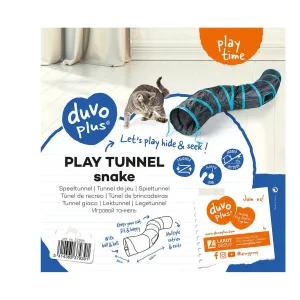 Play tunnel snake 122x25cm blue/black