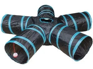Play tunnel star 100x25cm blue/black