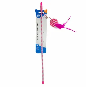 Playing rod Catchy glitter ball 45,5x5x5cm pink