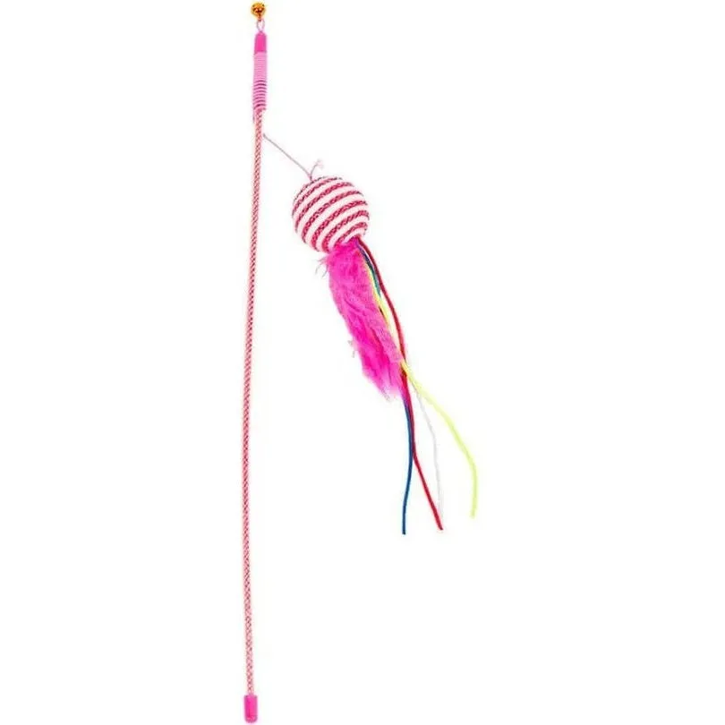 Playing Rod Feathered Ball Mix 46cm