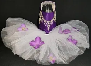 Plum and Pansies Harness Dress