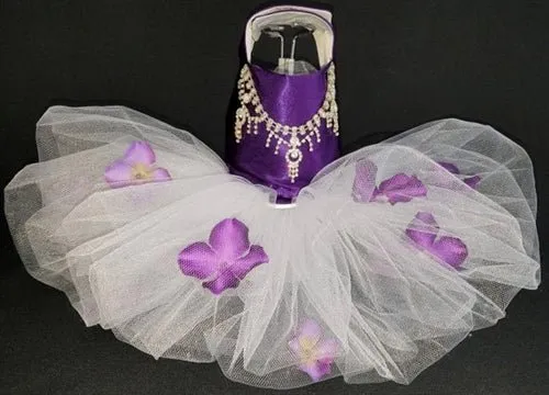 Plum and Pansies Harness Dress