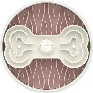 Puzzle Feeder Interactive Dog Bowl (Broken Wave, Pink)