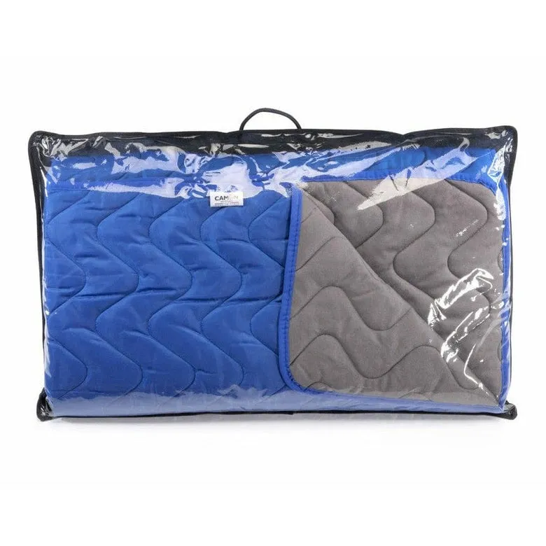 Quilted Cover Lux Blue/Grey - 250X140Cm
