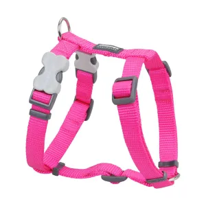 Red Dingo Dog Plain Harness Hot Pink 15mm