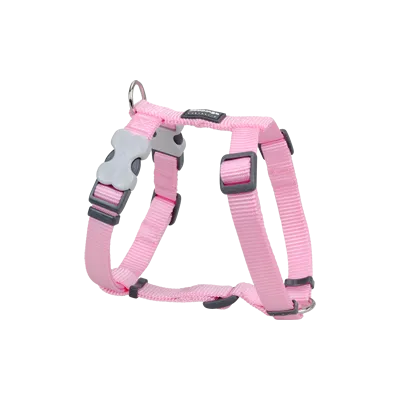 Red Dingo Dog Plain Harness Pink M 20mm