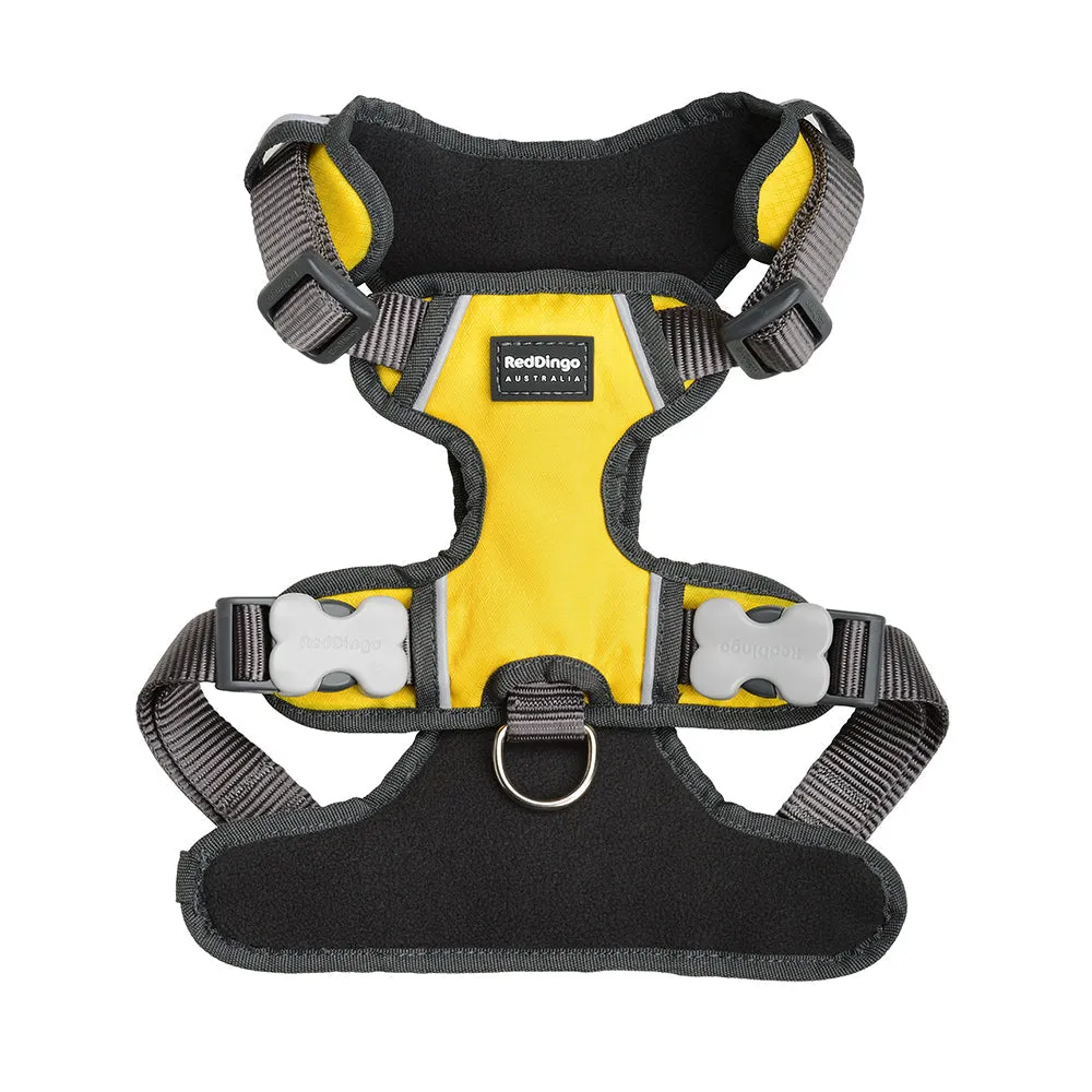Red Dingo Padded Harness Yellow XL