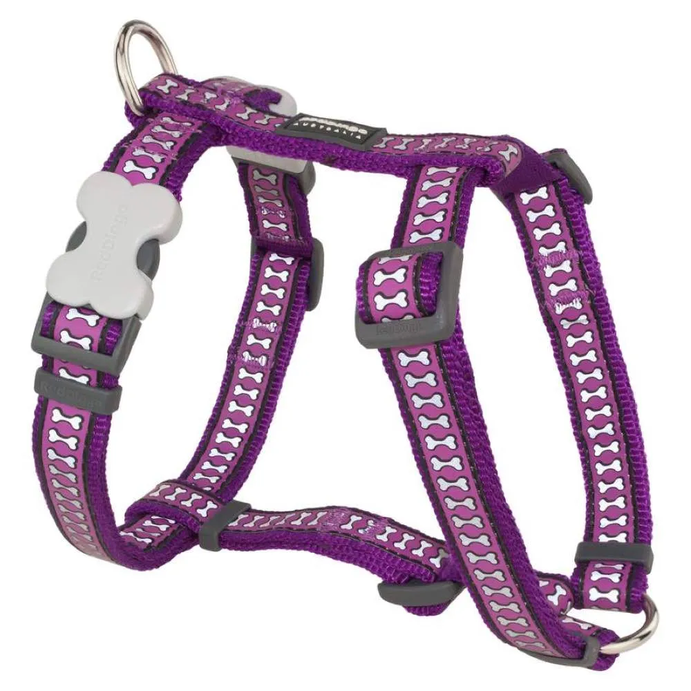 Red Dingo Reflective Dog Harness - Medium