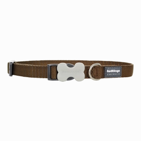 Red Dingo Dog Collar Brown S (12mm x 20-32cm)