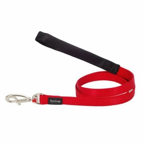 Red Dingo Dog Fixed Plain Lead Red (25mm x 1.2m)