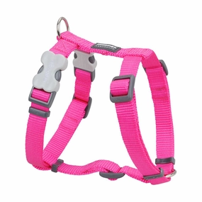 Red Dingo Dog Plain Harness Hot Pink S 12mm