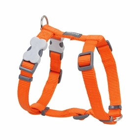 Red Dingo Dog Plain Harness Orange L 25mm