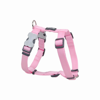 Red Dingo Dog Plain Harness Pink L 25mm