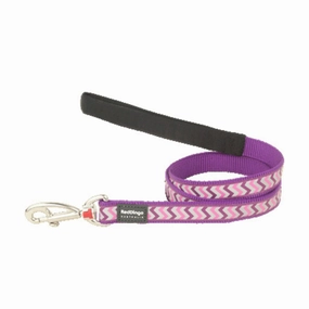 Red Dingo Dog Reflective Ziggy Lead Purple S