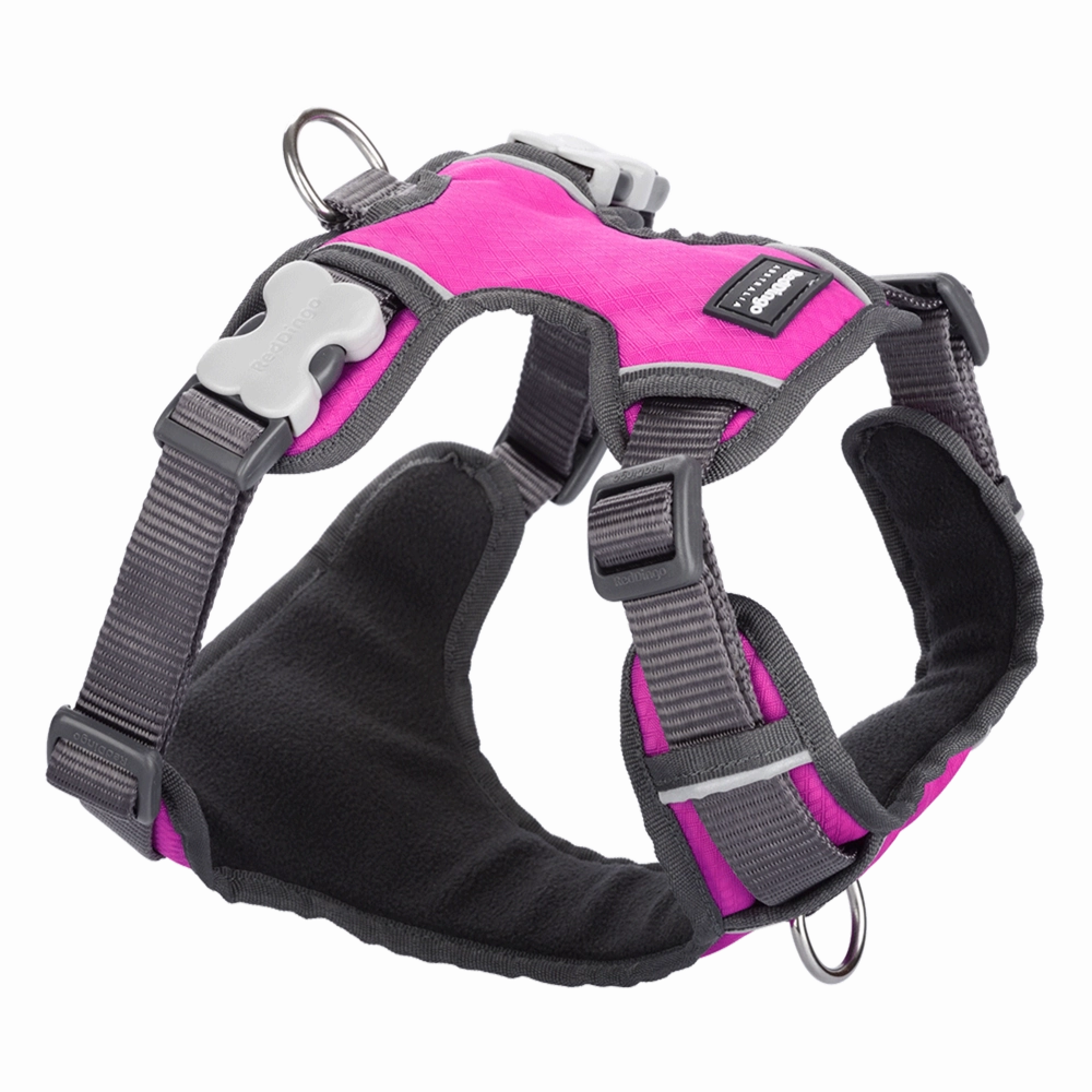 Red Dingo Padded Harness Hot Pink M