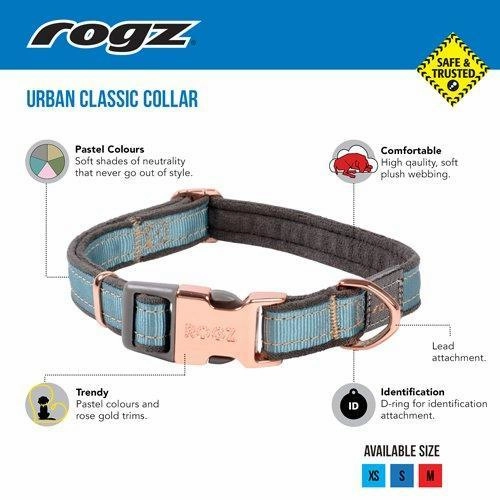 Rogz URBAN Classic Collar Olive Twist