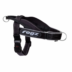 Rogz Utility LetzGo Personalised Harness Black Med
