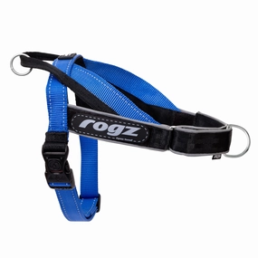 Rogz Utility LetzGo Personalised Harness Blue Med/Lge