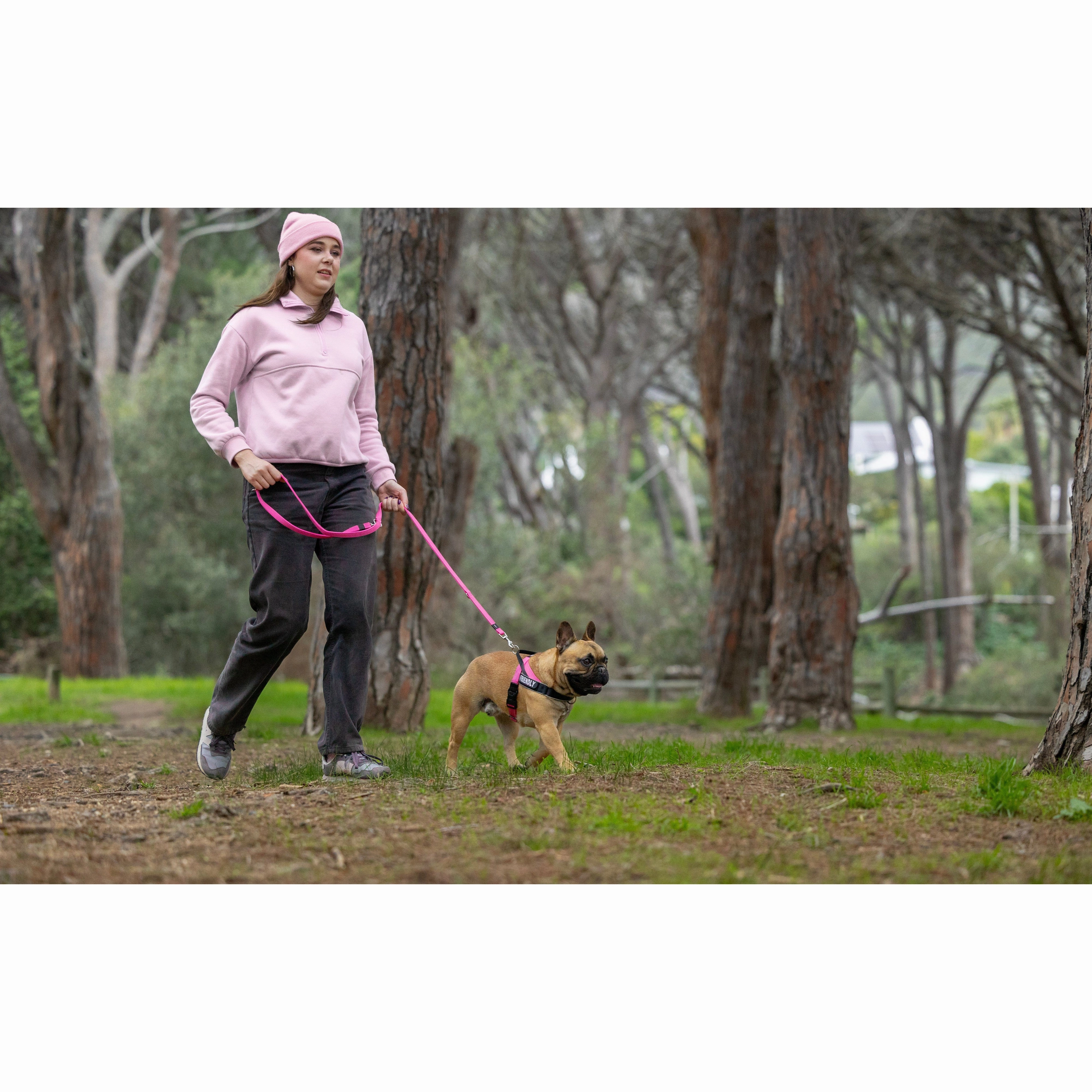 Rogz Utility LetzGo Personalised Harness Pink Sml