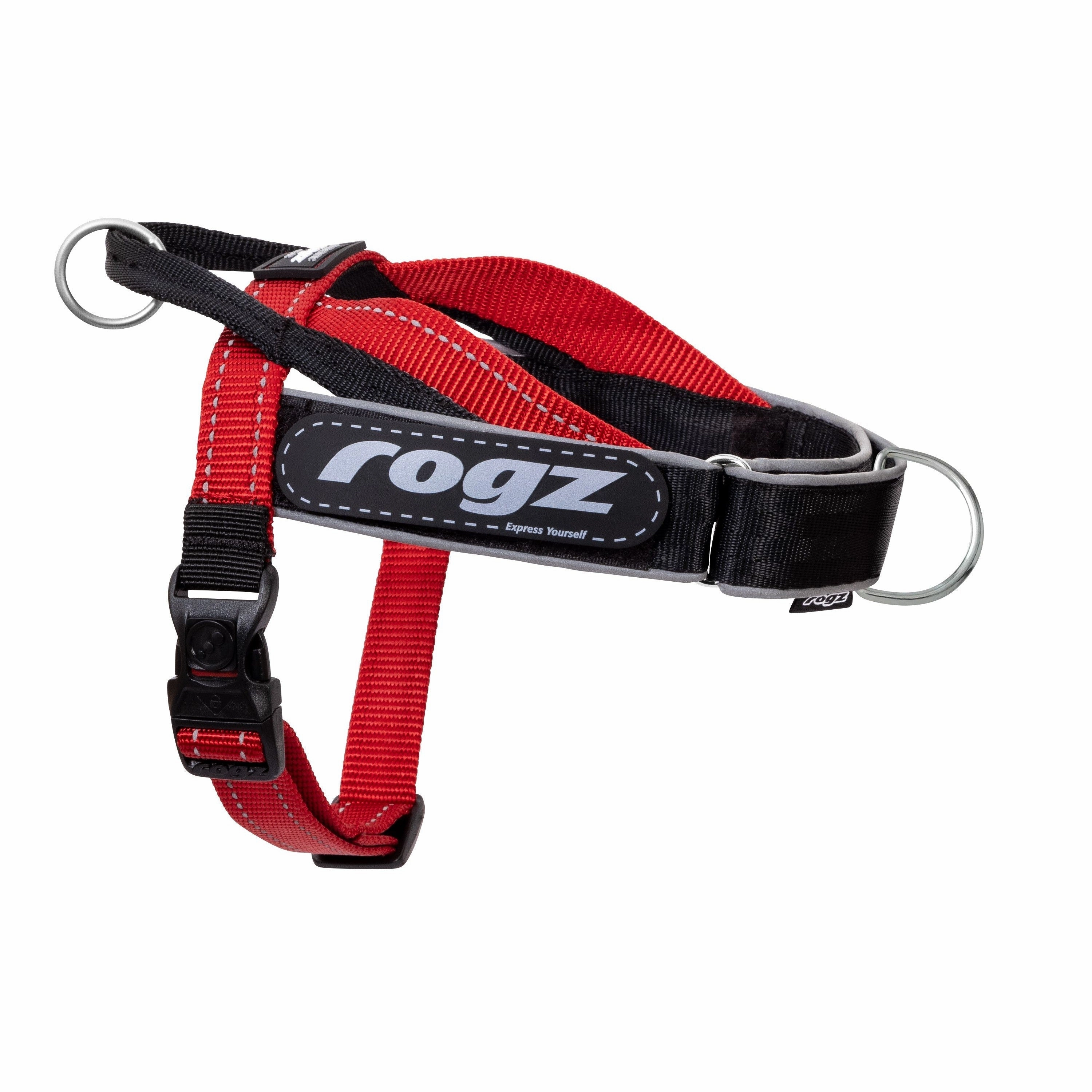 Rogz Utility LetzGo Personalised Harness Red Sml