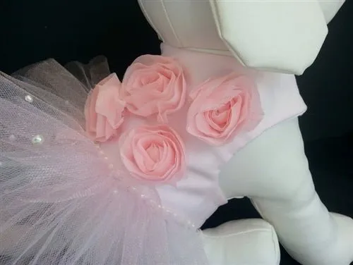 Rose Couture Pink Wedding Harness Dress