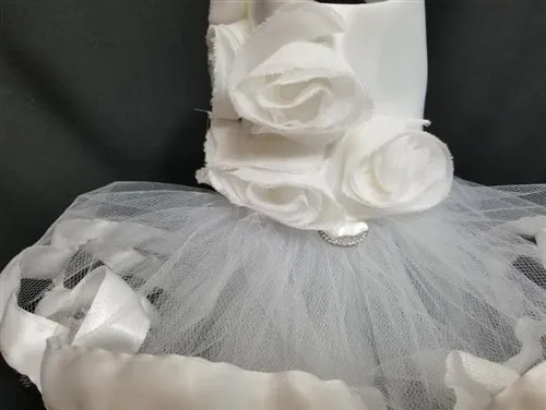 Rose Couture White Wedding Harness Dress