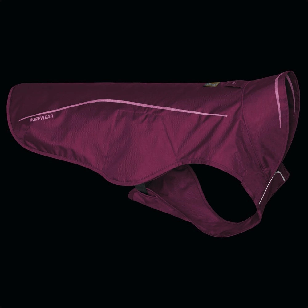 Ruffwear Sun Shower Reflective Lightweight Dog Raincoat (Alpenglow Pink)