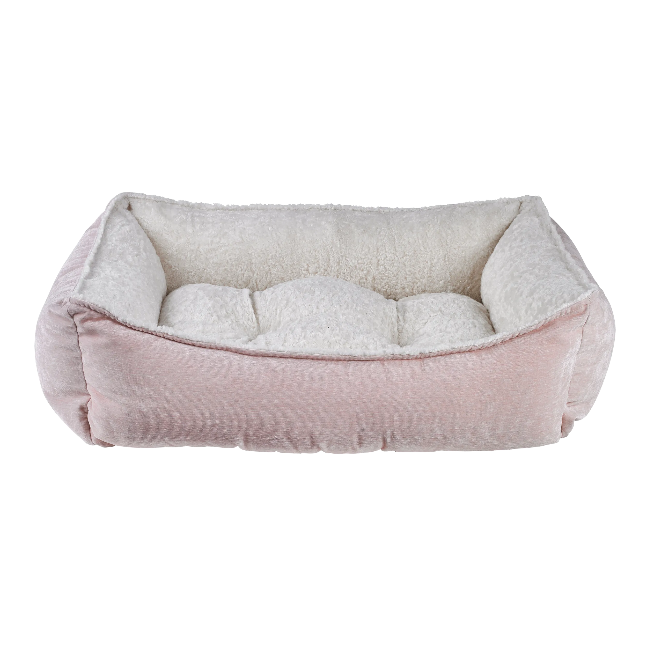 Scoop Bed | Blush Washed Microvelvet