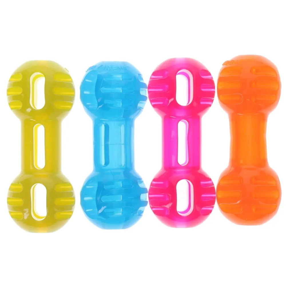 Scream Xtreme Treat Dumbbell Dog Toy Orange Extra Large ($)($)