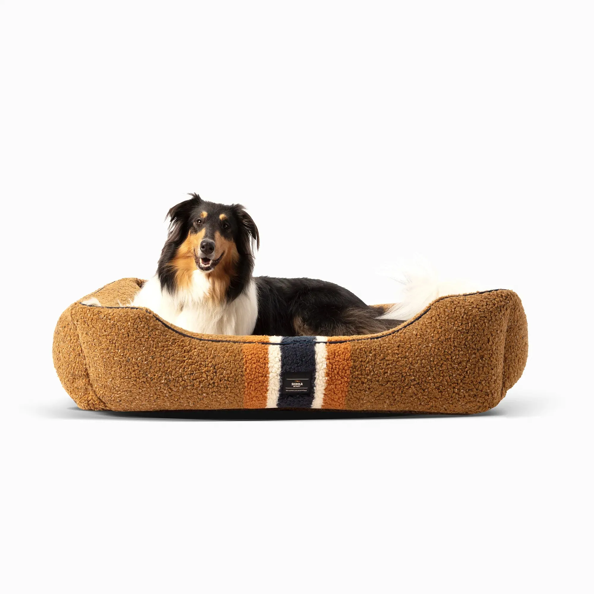 Shinola Cuddler Bed | Berber Rust