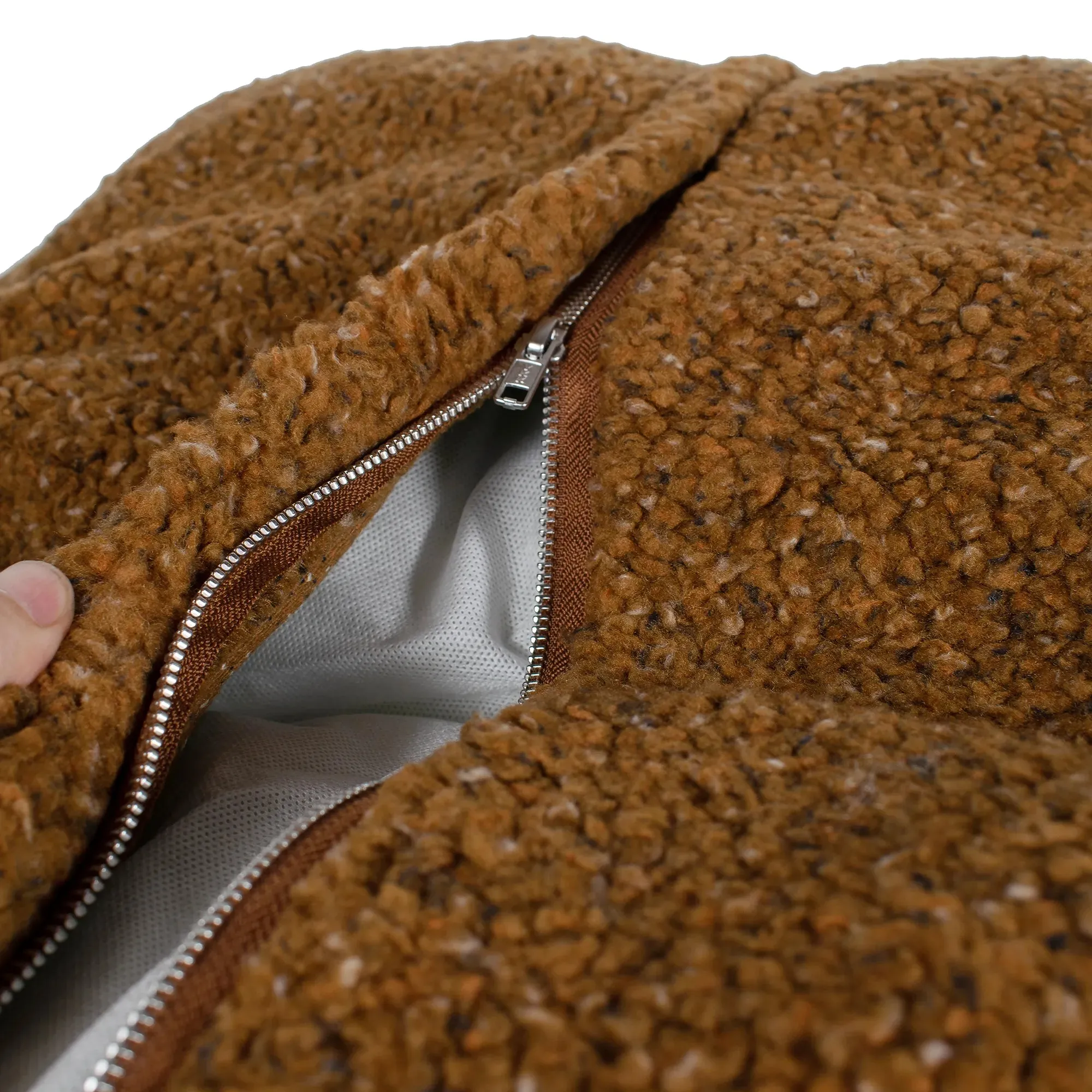 Shinola Cuddler Bed | Berber Rust