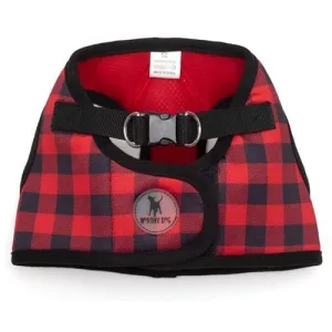 Sidekick Printed Buffalo Plaid Harness - Red