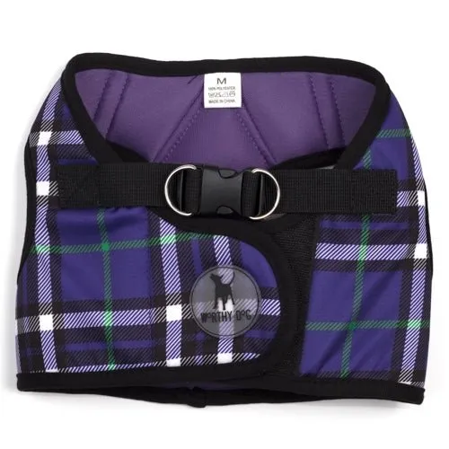 Sidekick Printed Plaid Harness in Purple