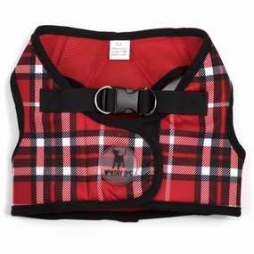 Sidekick Printed Plaid Harness in Red