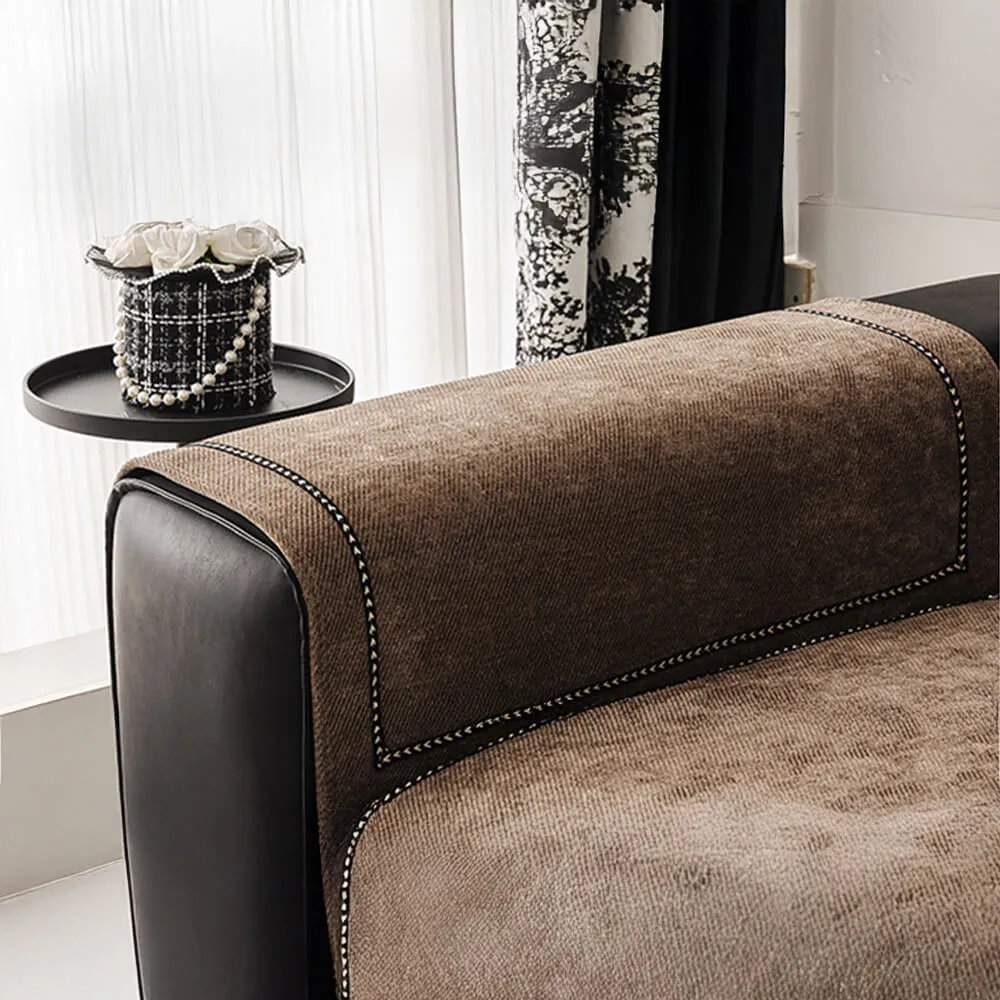Simple Modern Jacquard High-Weight Non-Slip Chenille Couch Cover